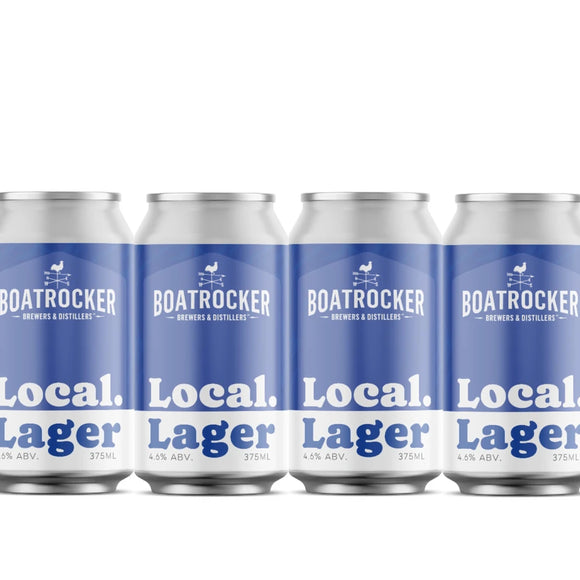 Boatrocker Local Lager - 4pk cans (4.6% ABV)