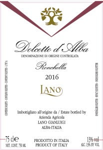 2017 Lano 'Ronchella' Dolcetto d'Alba Piedmont